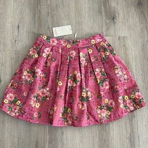 Monsoon Children Pink Floral Skirt